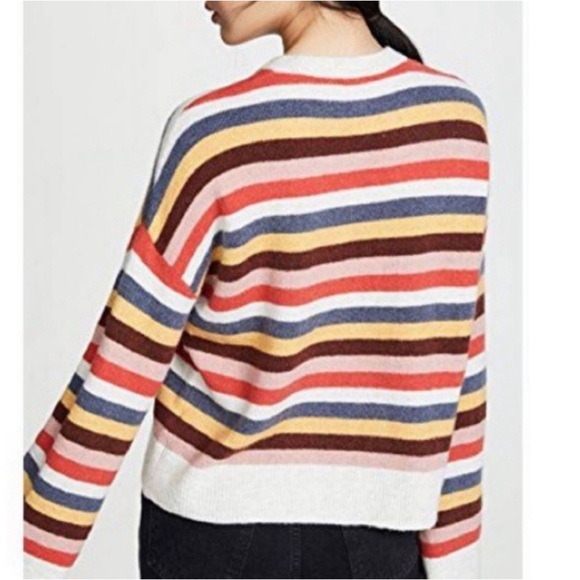 Madewell Cardiff Striped Sweater Coziest Yarn - Picture 2 of 10